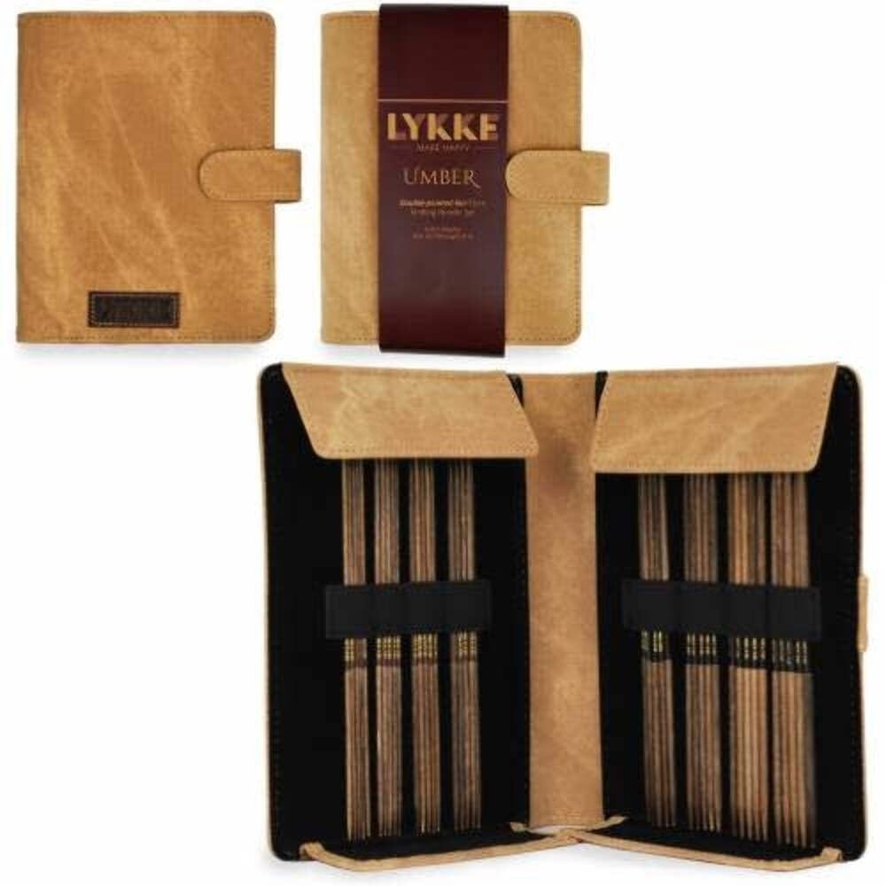 Lykke Driftwood 5144170 Nadelset Nadelspiele, Holz, Umber, Small US 0-5 Set Pouch, Umber