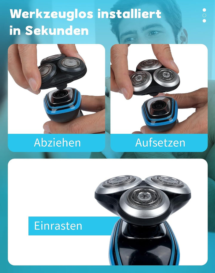 Scherkopf kompatibel mit Philips Series 9000 (S9000 S9911 S9731 S9711 S9511 S9522 S9111 S9031 S9988)