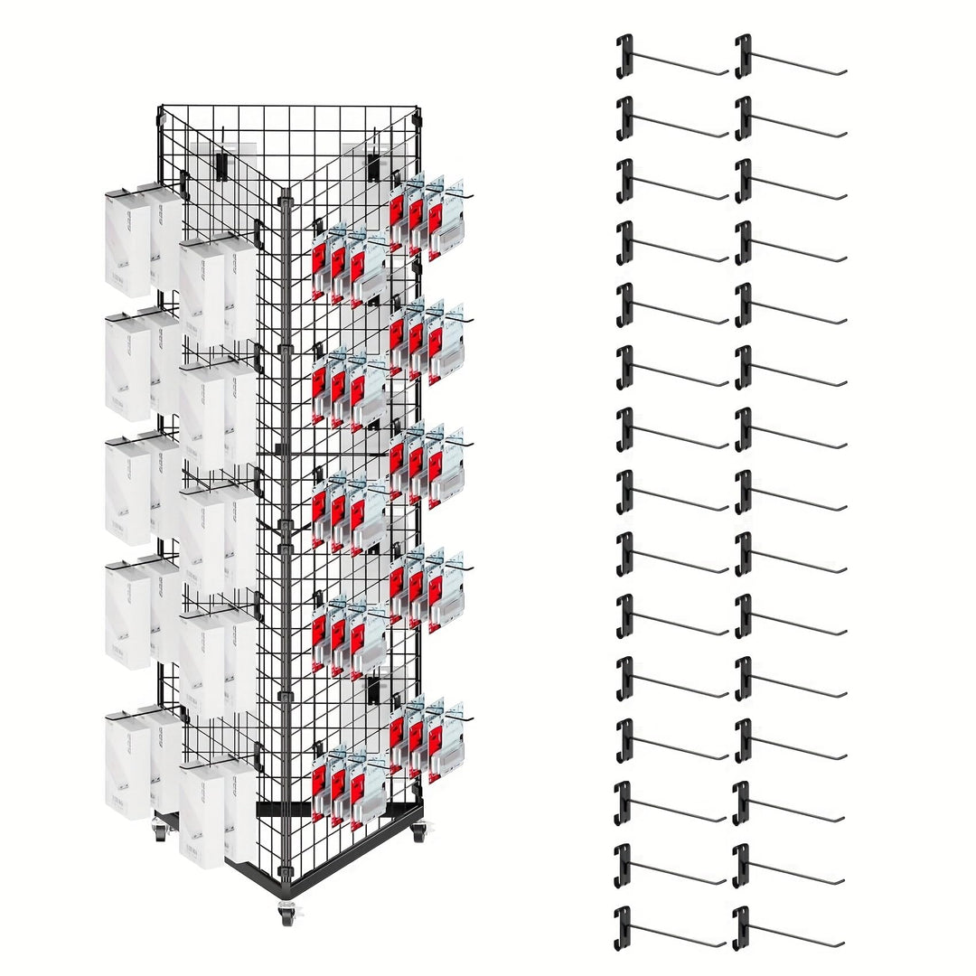 Gitter-Wandpaneele, Präsentationsständer – 55,9 x 167,6 cm, dreieckig, für Verkaufsveranstaltungen m