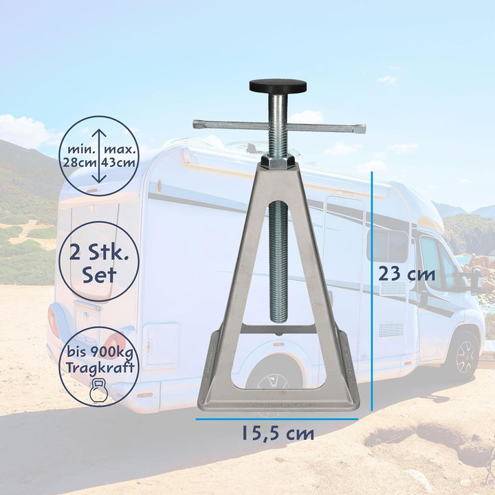 Cartrend Caravan Stützbock, Wohnwagen Stützbock Wohnmobil Stützbock, Wohnwagenzubehör Wohnmobilzubeh