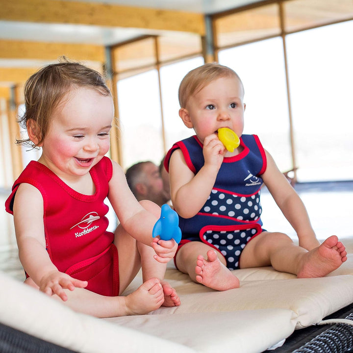 Konfidence Babywarma, Schwimm-Anzug | Wärmender Schwimm-Anzug, enthält Plitsch-Platsch-Fibel für das