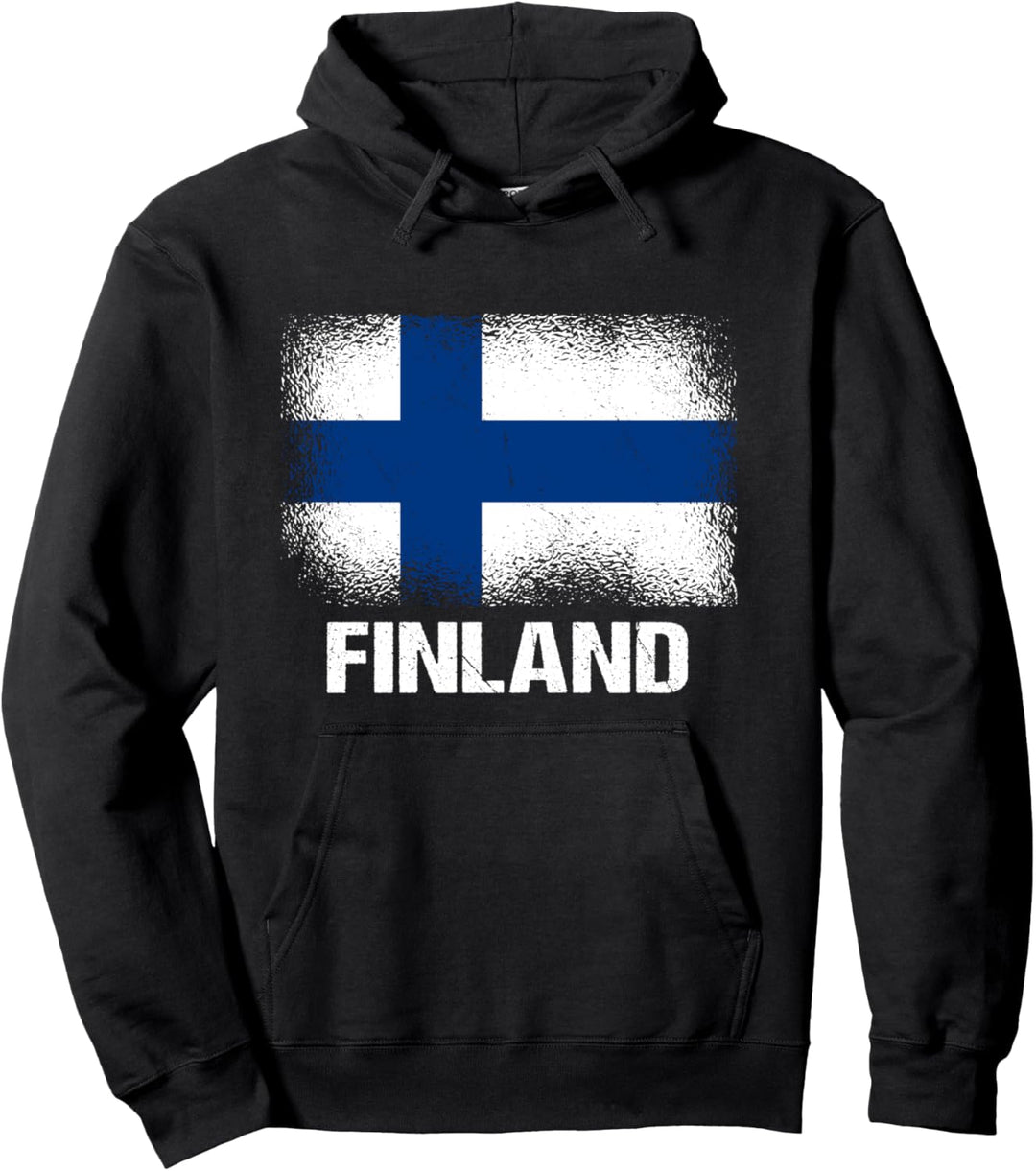 Finnische Flagge Finnland Pullover Hoodie