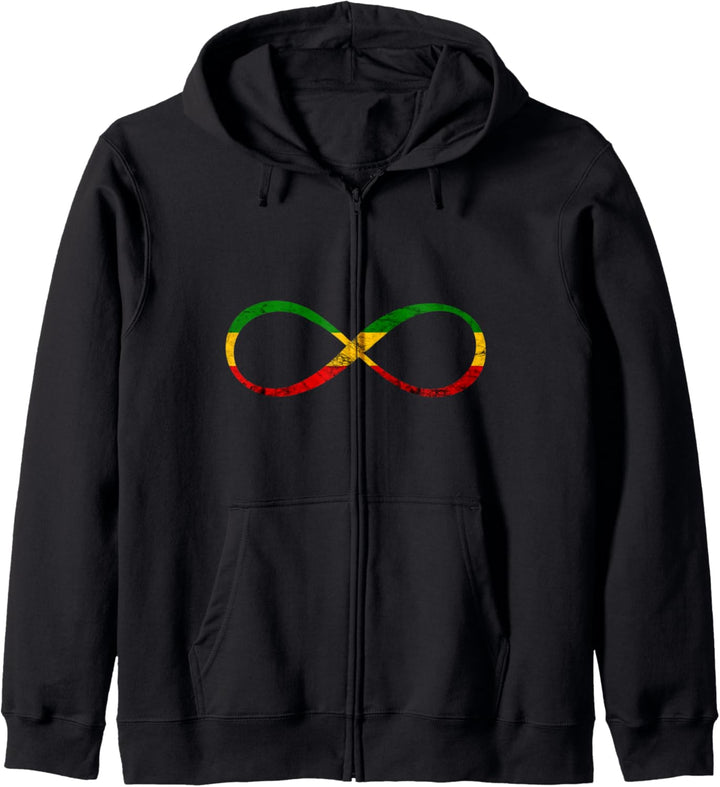 Rasta Reggae Unendlichkeit Rastafari Jamaika Kapuzenjacke