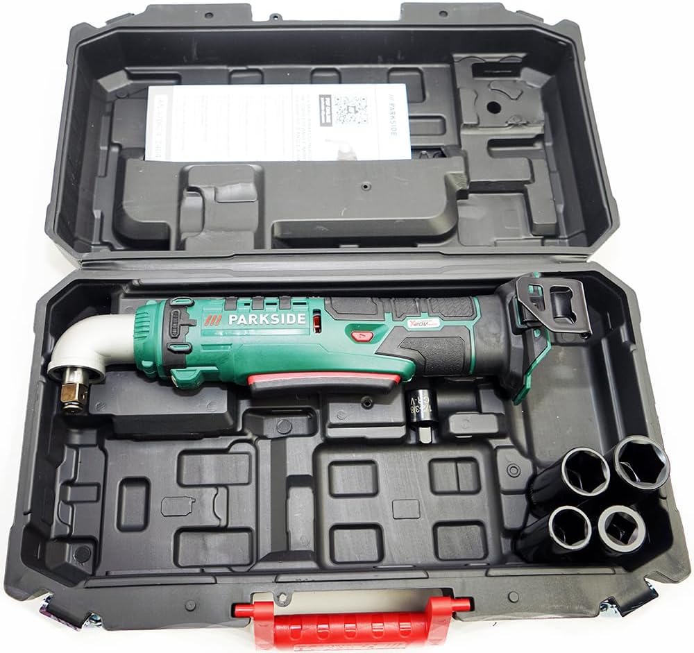 HEADNMORE® Bundle mit dem PARKSIDE® 20V 1/2 Zoll Akku Winkelschlagschrauber PAWS 20 A1 und dem HEADN