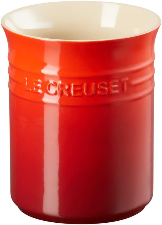 Le Creuset Topf für Kochkellen aus Steinzeug, 1,1 Liter, Kirschrot, 71501110600001, Kirschrot