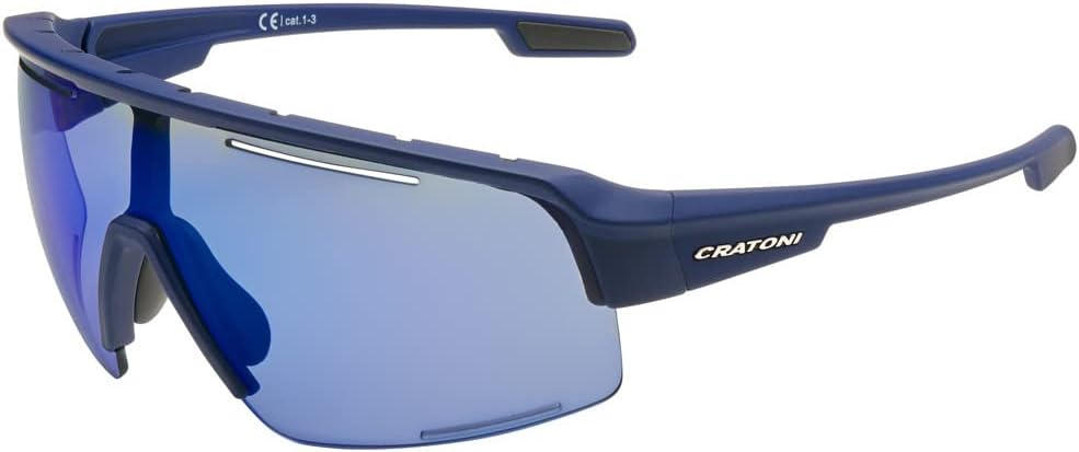 Cratoni Unisex C-matic Nxt Photochromic Fahrradbrille Einheitsgrösse blau-blau, Einheitsgrösse blau-