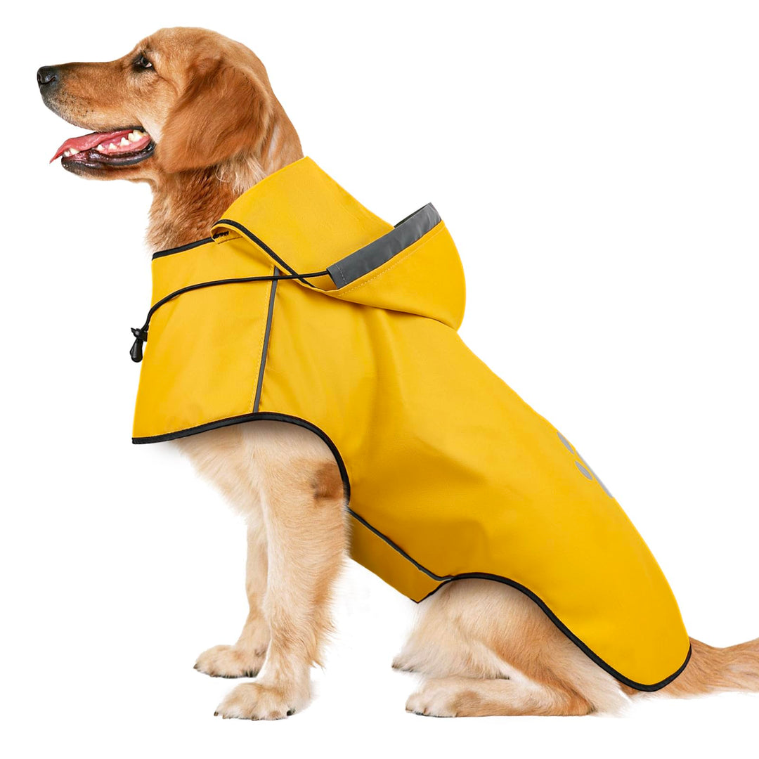 Hunderegenmantel DQGHQME Regenjacke Hunde Reflektierend, Regenmantel Hund Wasserdicht, Regencape Hun