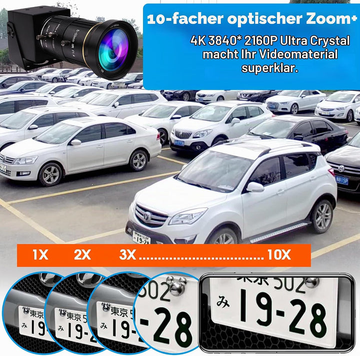 G 4K USB HDMI Kamera Mit Manuellem Zoom - Variabler Fokus PC-Webcam, Mini Lightburn-Kamera für Compu