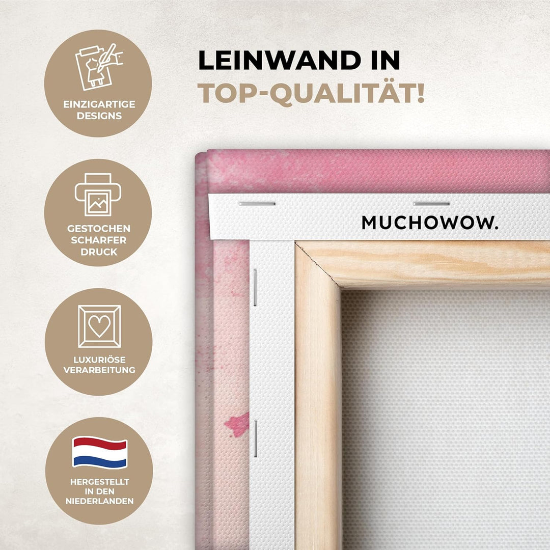 MuchoWow© Leinwandbild Gross 120x80 cm XXL Dekoration Wohnzimmer Bilder Pictures Wall Decoration Liv
