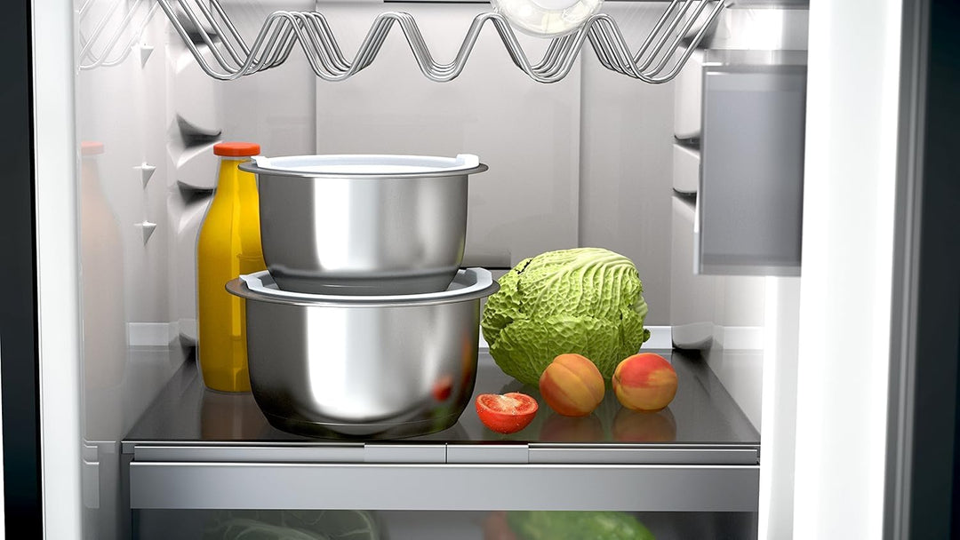 Backen 391505, Topfset 16, 18, 20 cm, Edelstahl, 5-teilig, Induktion, 1 abnehmbarer Griff, 1 Multi-P