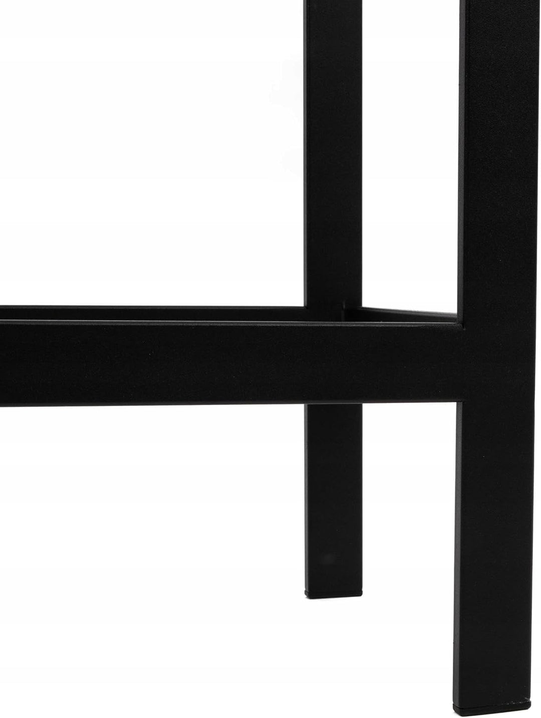 Kapaga Kaminholzregal aus Metall 25x25x70 cm schwarz – vollständig geschweisst ohne Verschraubung un