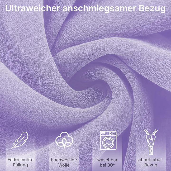 ELONEO NEU Seitenschläferkissen mit Bezug | Stillkissen | Schwangerschaftskissen XXL | Pregnancy Pil