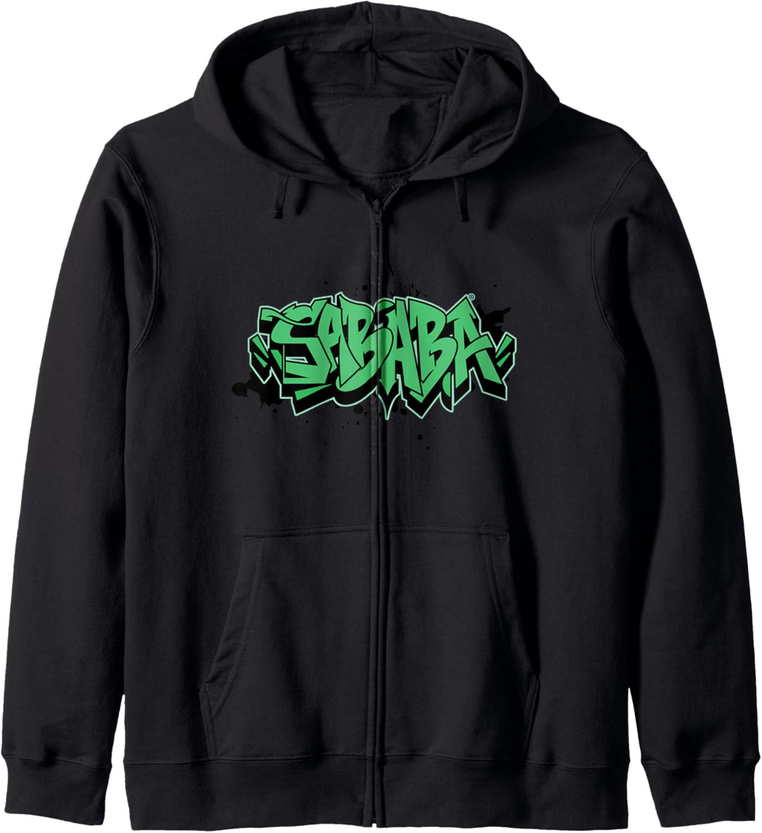 SABABA Cool Graphic Graffiti Kapuzenjacke