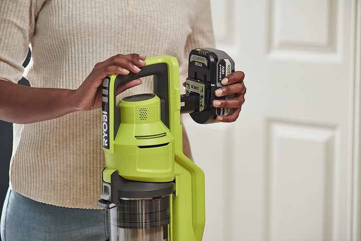 RYOBI 18 V ONE+ Akku-Bodenhandsauger RSV18-0 (30 AirWatt Saugleistung, 820 l/min Luftstrom, 24 cm br