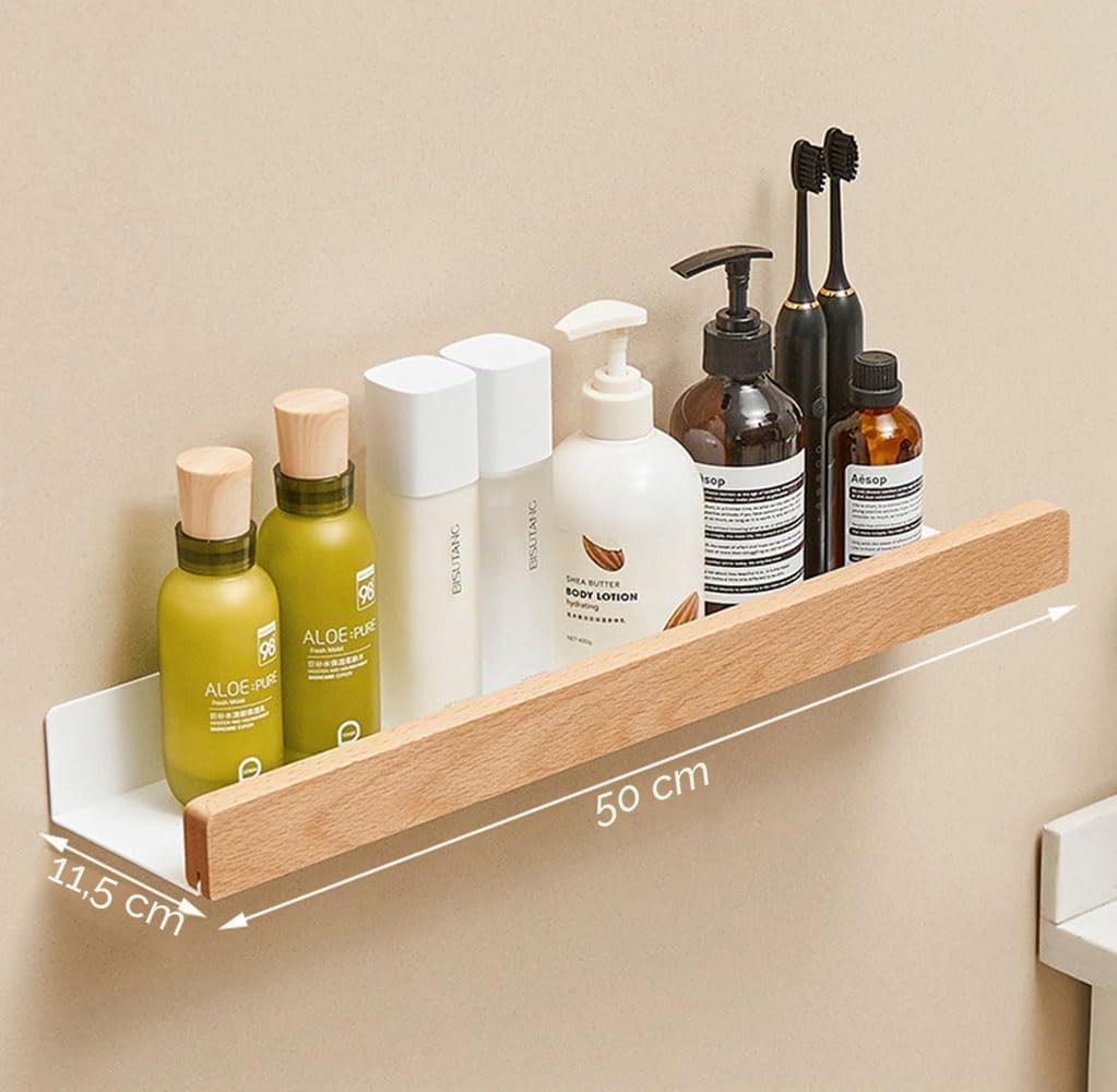 An der Wand montiert Schwimmend Metallregal Ledge,Weiss Badezimmer Regal Wandhalterung Regal dekorie