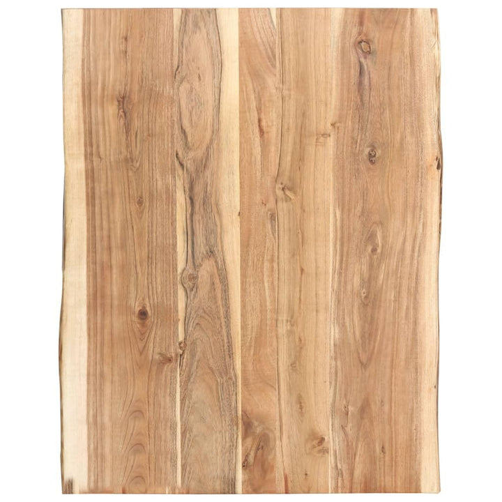 vidaXL Massivholz Tischplatte Baumkante Massivholzplatte Akazie 80x(50-60) x3,8cm 80 x 60 x 3.8 cm,