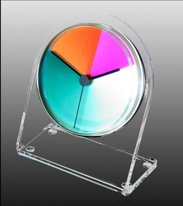 Rainbow emotion of colours Petriplex Classic, Acryl Tisch- und Regal Uhr (Buffetuhr)
