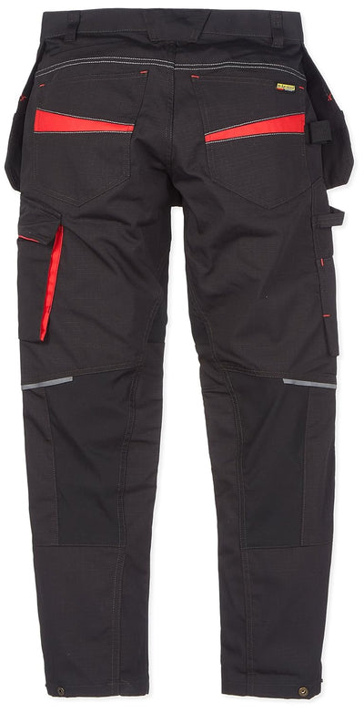 Blakläder 149613309956D92 Service Bundhose mit Nageltaschen Grösse in schwarz/rot, D92 D92 Black / R