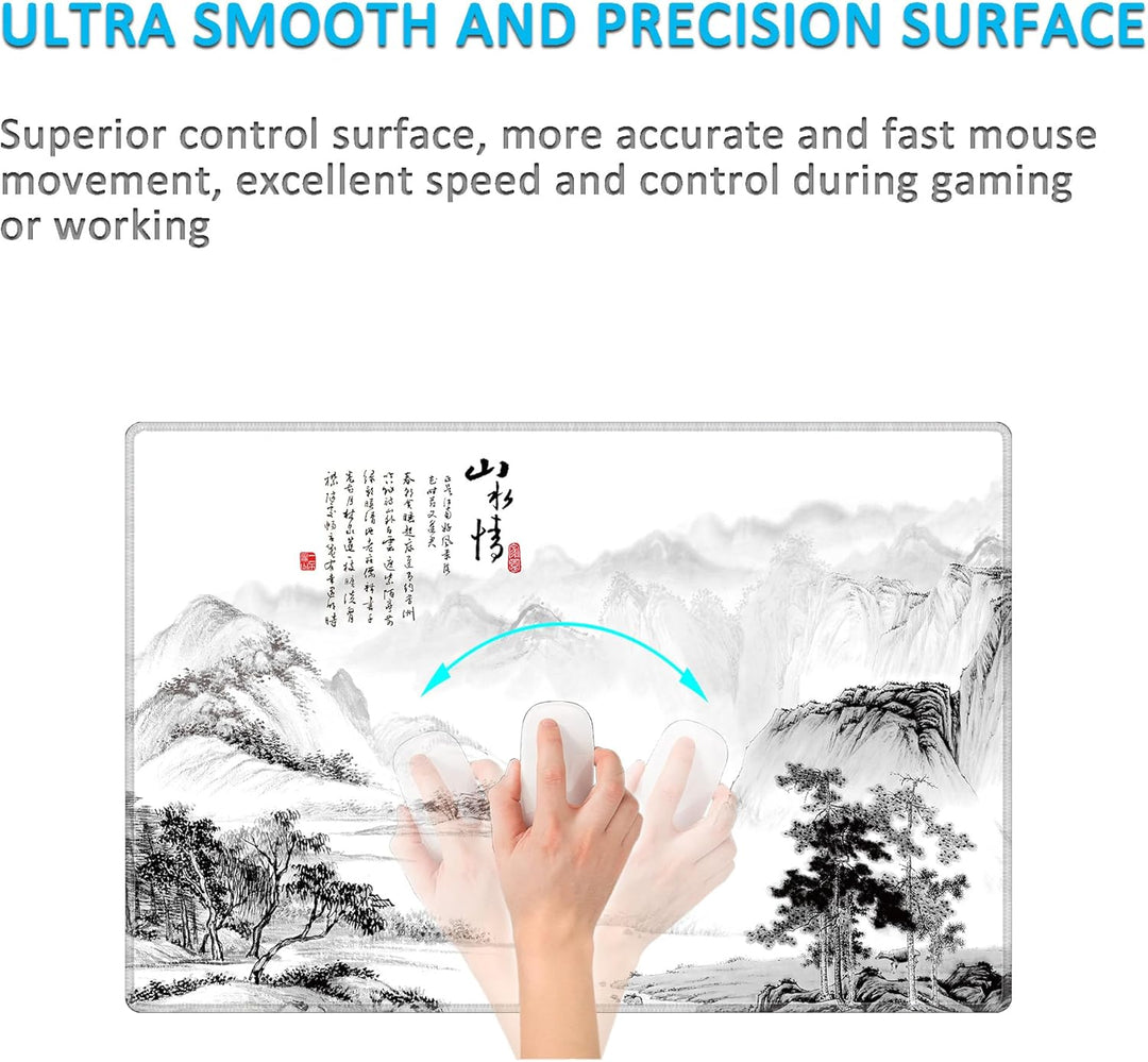 LL-COEUR Grosse Gaming Laptop Mauspad PC Tastatur Mausmatte XXL Schreibtischunterlage Büro Desk Pad