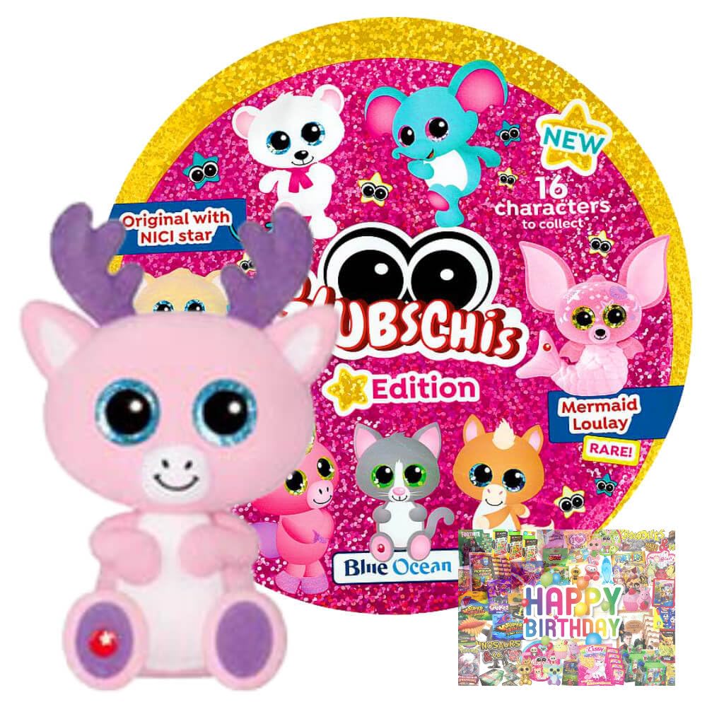Bundle mit Blue Ocean Glubschis Sammelfigur Stern Serie 5 - Glubschi Glitzer - Figur Rosani - Exklus