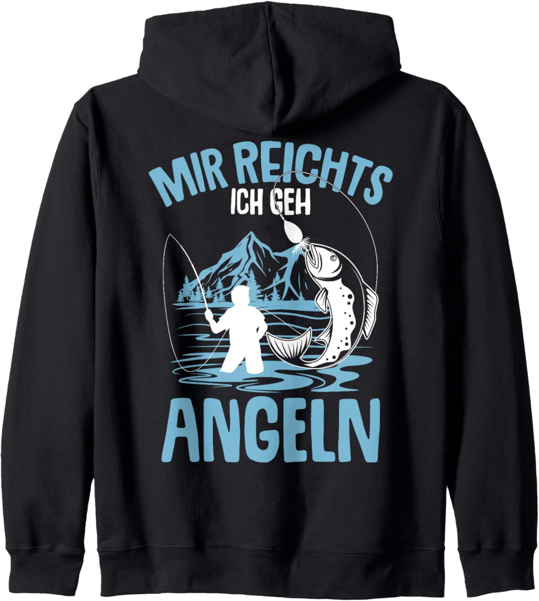 Mir reichts ich geh Angeln Angler Fischer Kinder Junge Angel Kapuzenjacke
