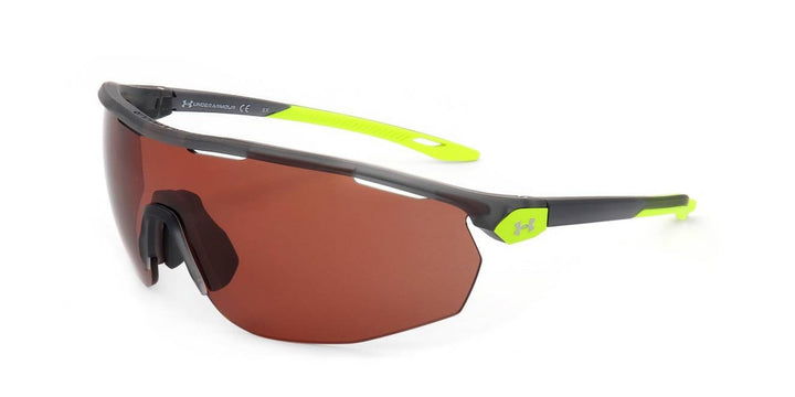 Under Armour Unisex Sunglasses, Grey Fluorescent, Polarised Brown