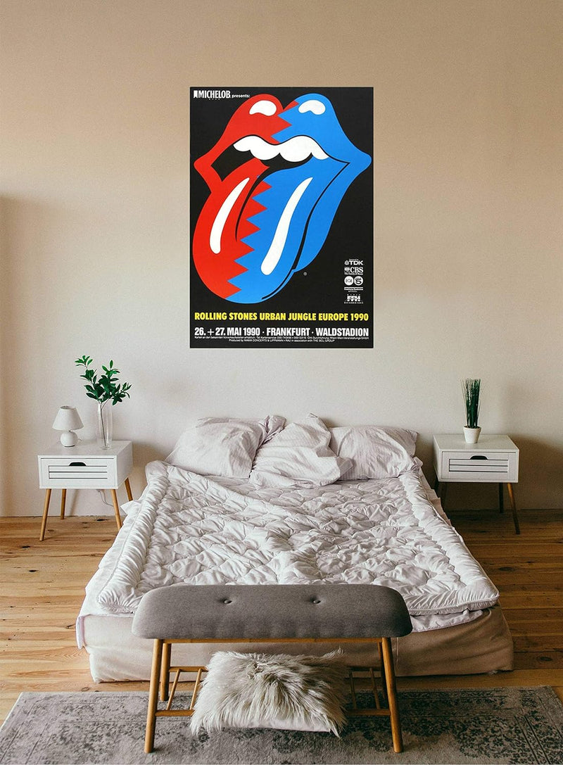 The Rolling Stones - Europe, Tour 1990 » Konzertplakat/Premium Poster | Live Konzert Veranstaltung |