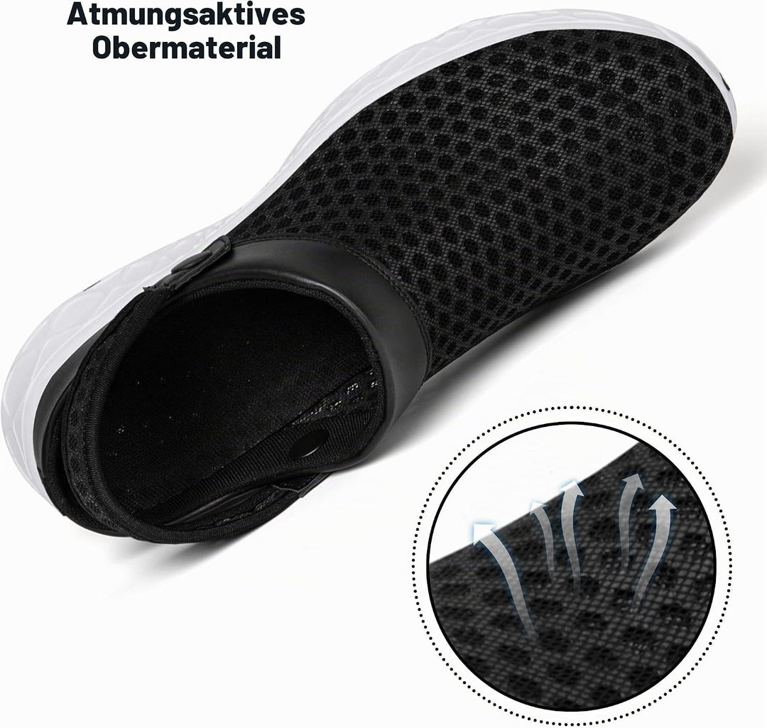 SAGUARO Sommer Clogs Herren Gartenschuhe Damen Hausschuhe Leicht Pantolette rutschfest Badelatschen