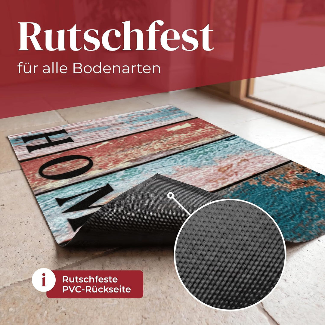 Hochwertige Fussmatte 60x80 cm (Large) – Schmutzfangmatte für Innen &amp; Aussen, rutschfest mit hoher S