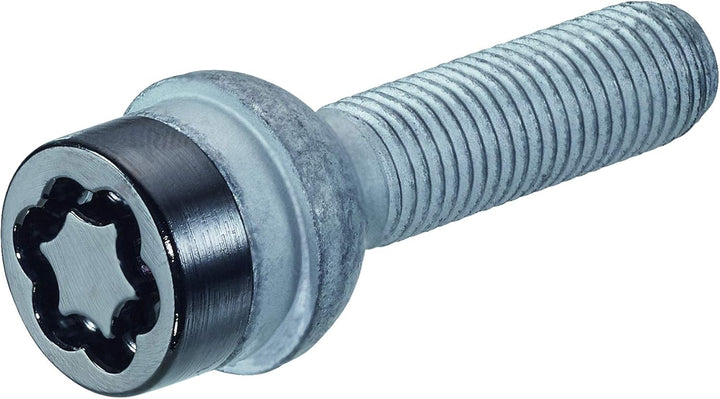 28025SUB Radsicherungsbolzen SUB (Schwarz) M14x1.5, Kugelsitz R12, Schaftlänge 41,0 mm, SW17, Schlüs