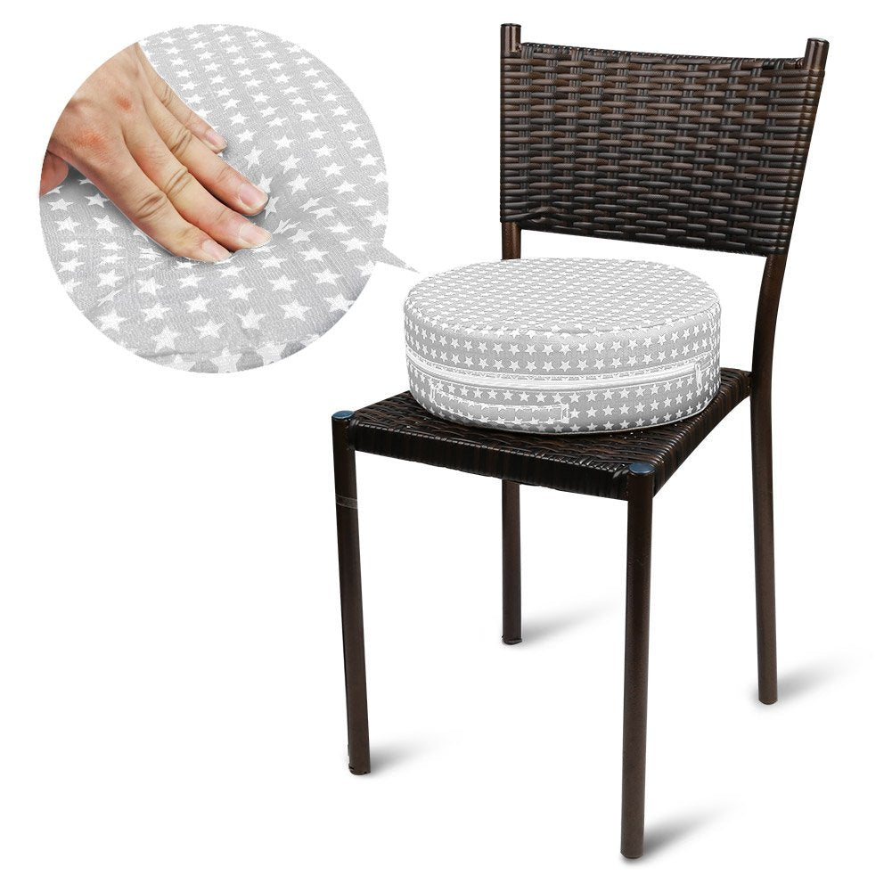 Zicac Sitzerhöhung Sterne Muster Tragbare Sitzerhöhung mit Seitentasche für Kinder Seat Pad