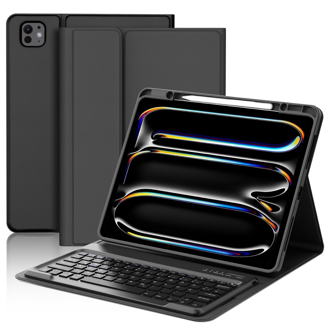 Hülle mit Tastatur für das iPad Pro 13" (2025 M5 A3360/A3361/A3362 & 2024 M4 A2925/A3007/A2926), Deu
