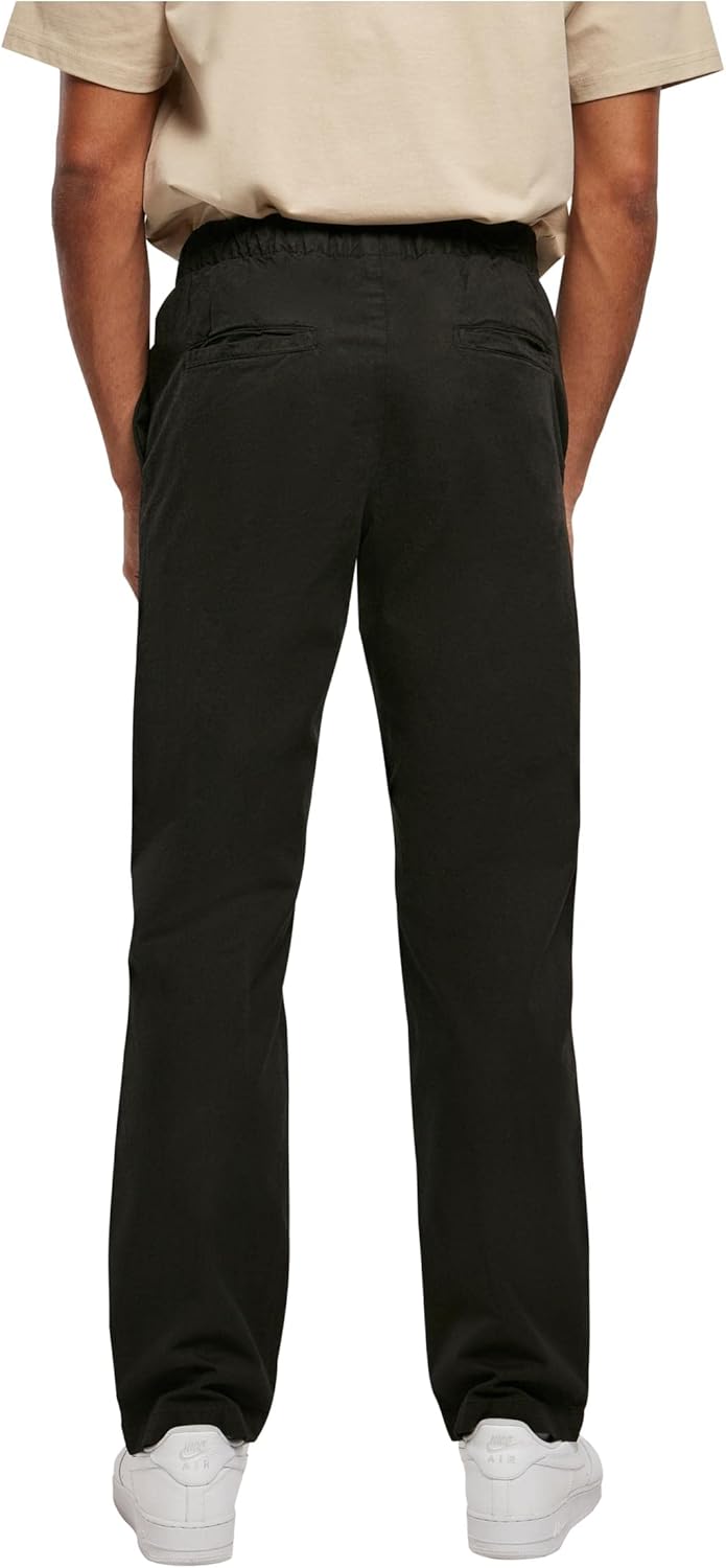 Urban Classics Straight Slit Trouser, Männer Stoffhose lässiger Sweatwear-Style, erhältlich in zwei