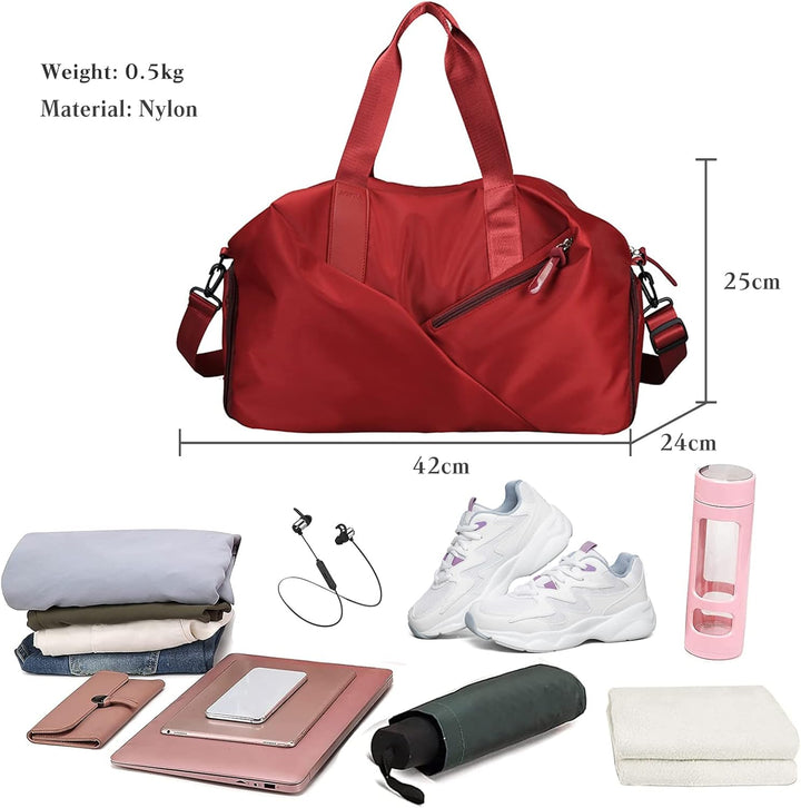 CORIOS Reisetaschen Duffle Bag für Herren/Damen Nylon Sporttasche Fitnesstasche Weekender Übernachtu