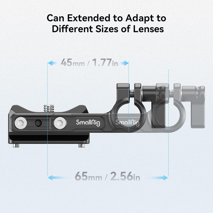 SMALLRIG Quick Release Plate Schnellwechselplatte für Arca-Typ mit 15mm Stangenklemme, Kompatibel mi