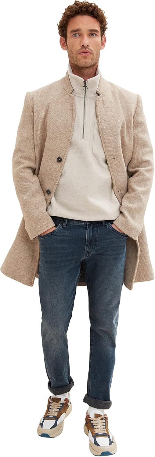 TOM TAILOR Herren Troy Slim Jeans 32W / 36L 10172 - Mid Stone Blue Black Denim, 32W / 36L 10172 - Mi