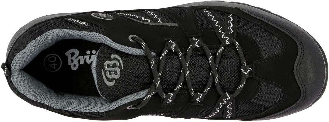 Brütting Unisex Fresno Trekking-& Wanderhalbschuhe 36 EU Schwarz Grau, 36 EU Schwarz Grau