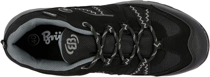 Brütting Unisex Fresno Trekking-& Wanderhalbschuhe 36 EU Schwarz Grau, 36 EU Schwarz Grau