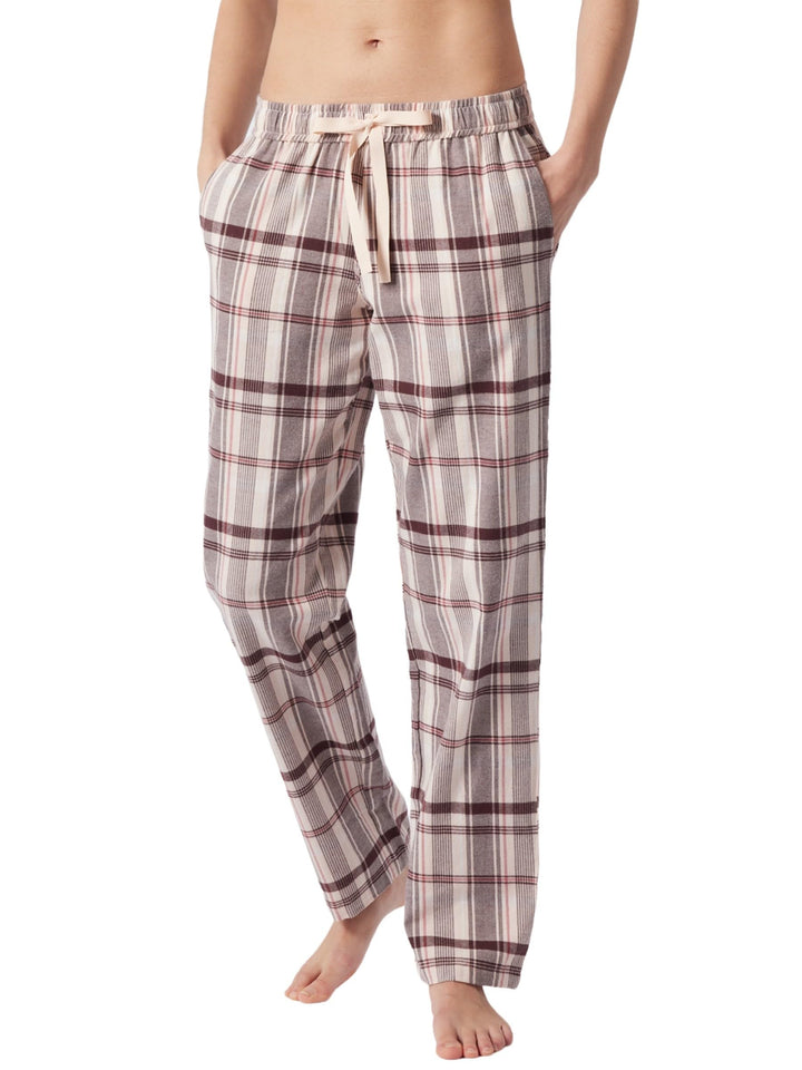 Schiesser Damen Sweatshirt Pyjamaunterteil, braun, 36