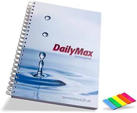 DailyMax Day 15 Terminplaner - 3 Spalten pro Tag, 7-20 Uhr im 15-Minuten-Takt, Wochenplaner für Prax