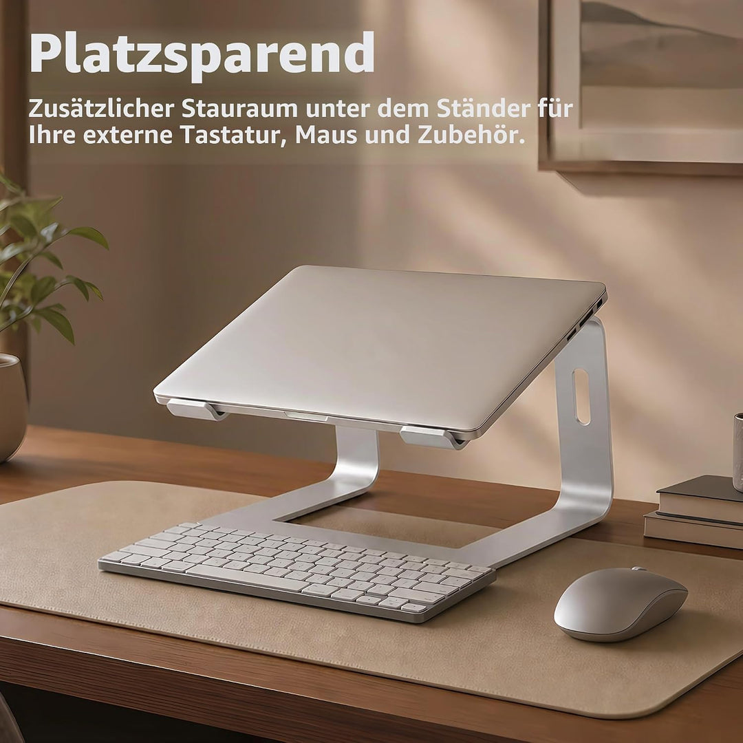 Orionstar Laptop Ständer, Ergonomischer Laptop Stand für Schreibtisch, Aluminium Laptop Halterung mi