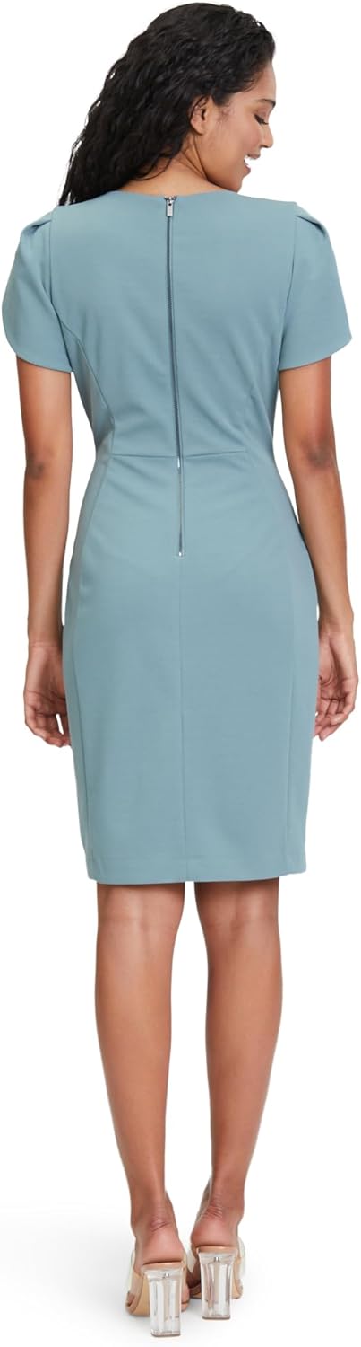 Vera Mont Damen Cocktailkleid Kurzarm 36 Smoky Turquoise, 36 Smoky Turquoise