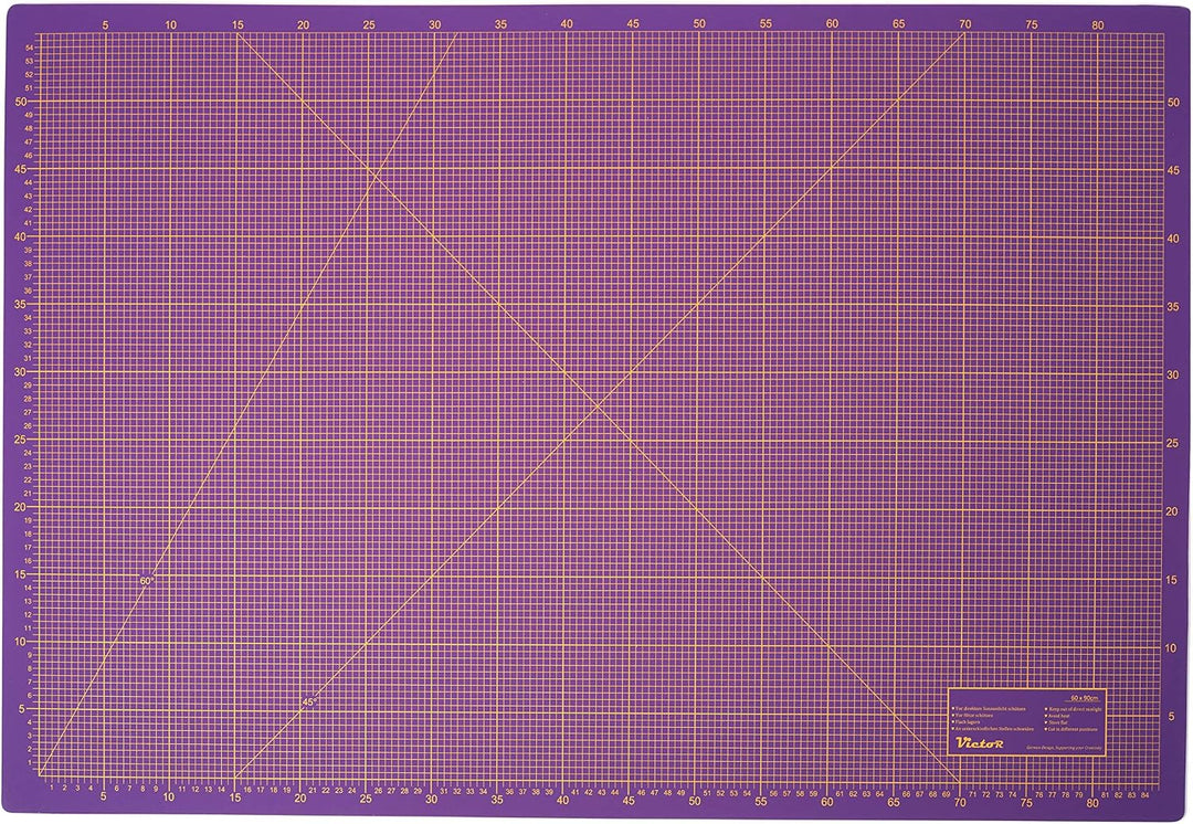 Schneidematte Violett Pink 100x150cm 3-lagig Schneidematte XXL selbstheilend - Bastelunterlage - Sch