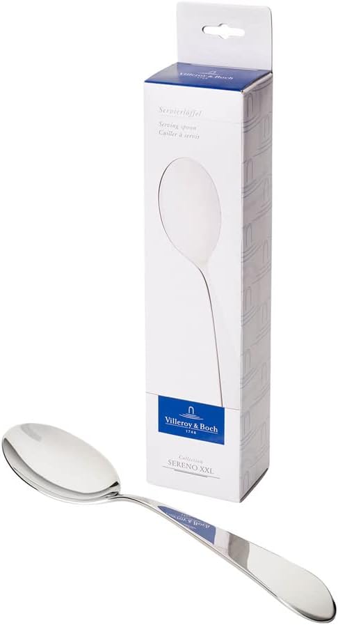 Villeroy und Boch 12-6402-1772 Sereno XXL Servierlöffel, 18/10 Edelstahl, Metall 300mm, 300mm