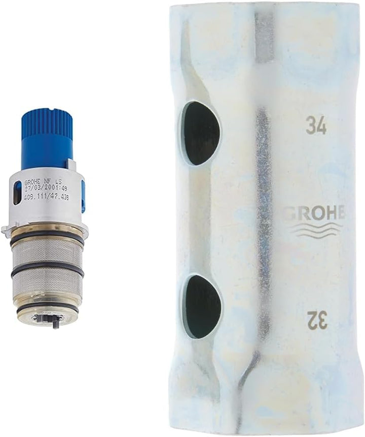 GROHE | Zubehör - Thermostat-Kompaktkartusche | 1/2 Zoll | 47439000 & Zubehör - Steckschlüssel, Chro