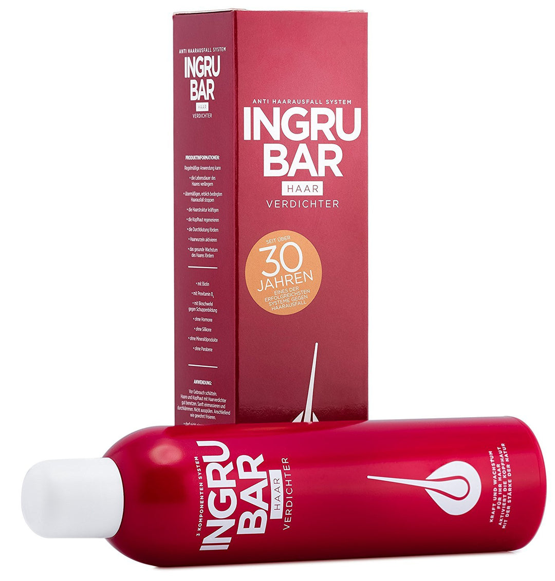 Ingrubar Haarverdichter, 1er Pack (1 x 250 ml, 3-Monatsvorrat) | Gegen Haarausfall Frauen & Männer |