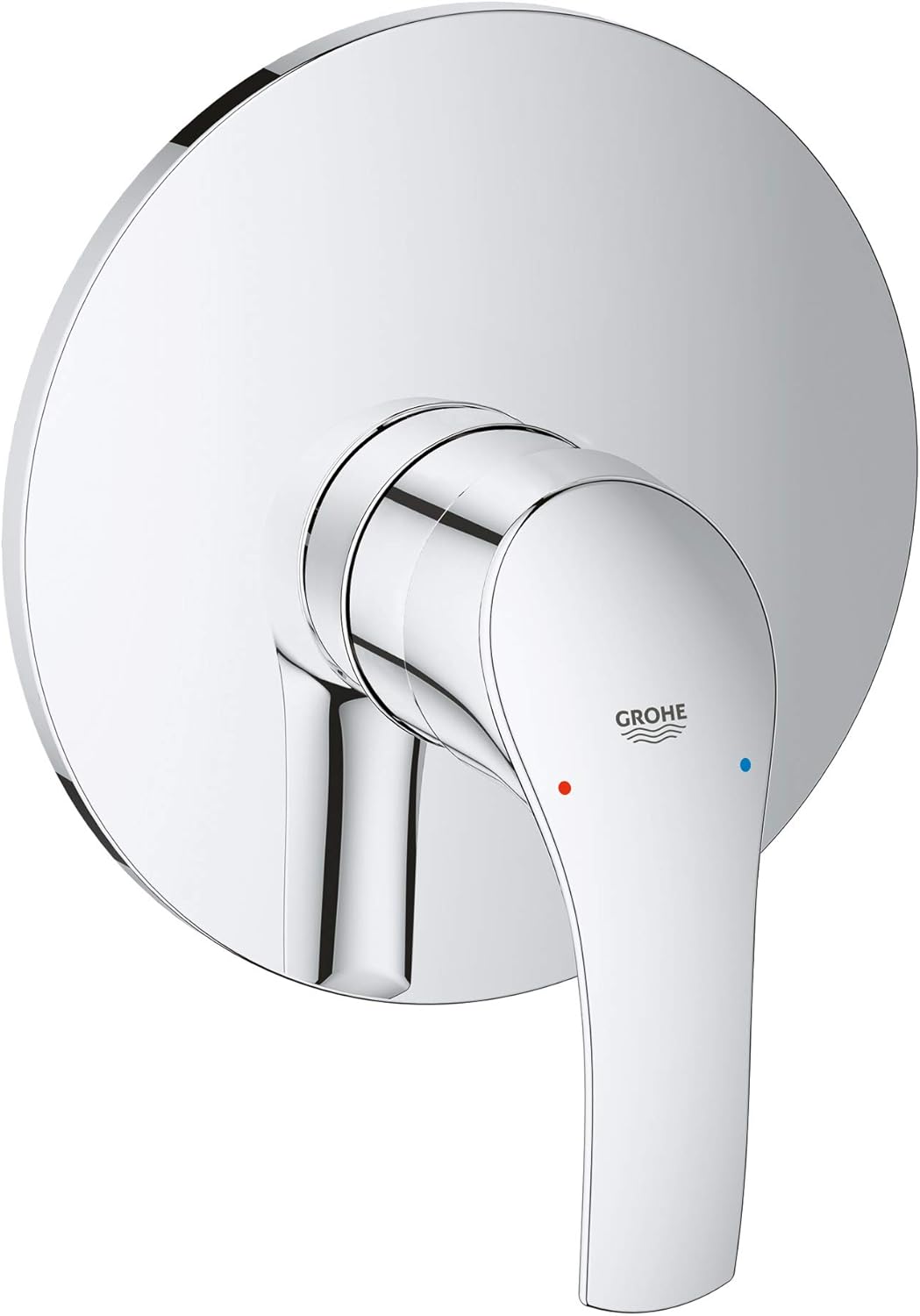 GROHE Eurosmart Brausearmatur Fertigmontageset, ohne Unterputz-Einbaukörper 19451002, Silber Brauseb