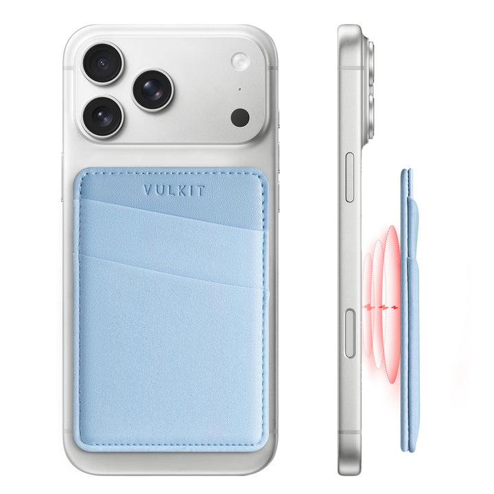 VULKIT Magsafe Wallet Kompatibel mit iPhone 17/16/15/14/13/12er Serie, Dehnbarer Lycra-RFID-Kartenha