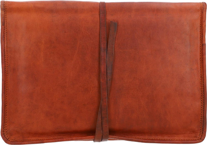 Gusti Laptoptasche Leder - Christofer Damen und Herren Laptoptasche 13" MacBook Pro Notebooktasche V