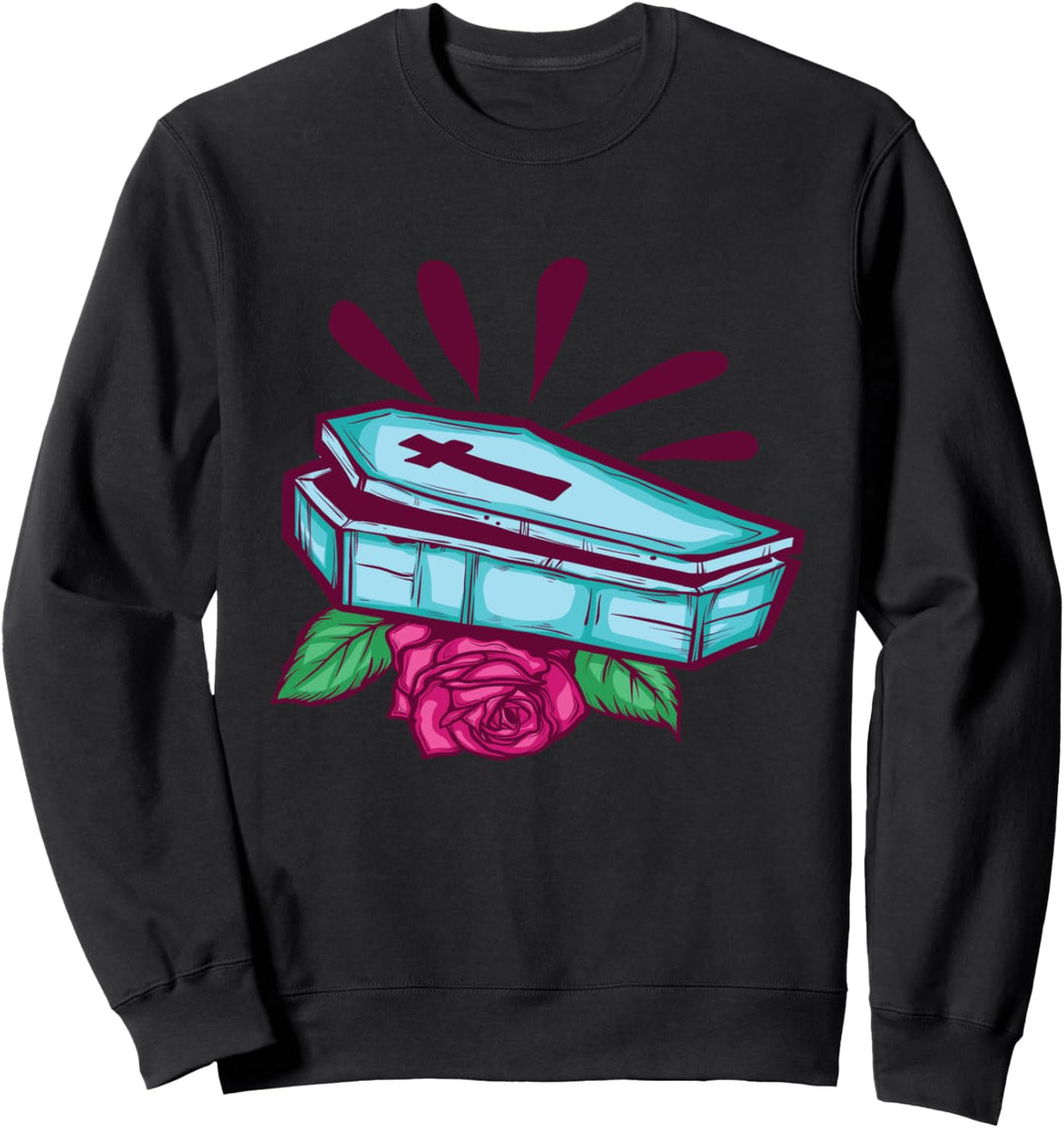 Ästhetische Pastell Goth Witchy Sarg Goth Sweatshirt